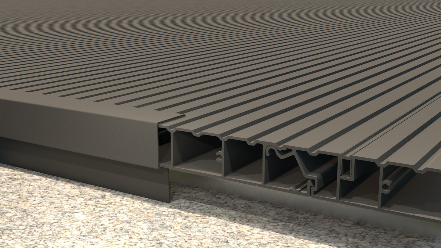 AluTec Abschlussprofil - Länge: 2.250 mm