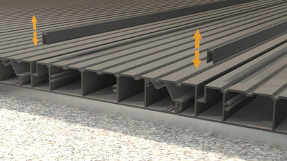 AluTec Flexdiele - Länge: 4000 mm | Deckbreite: 165,5mm
