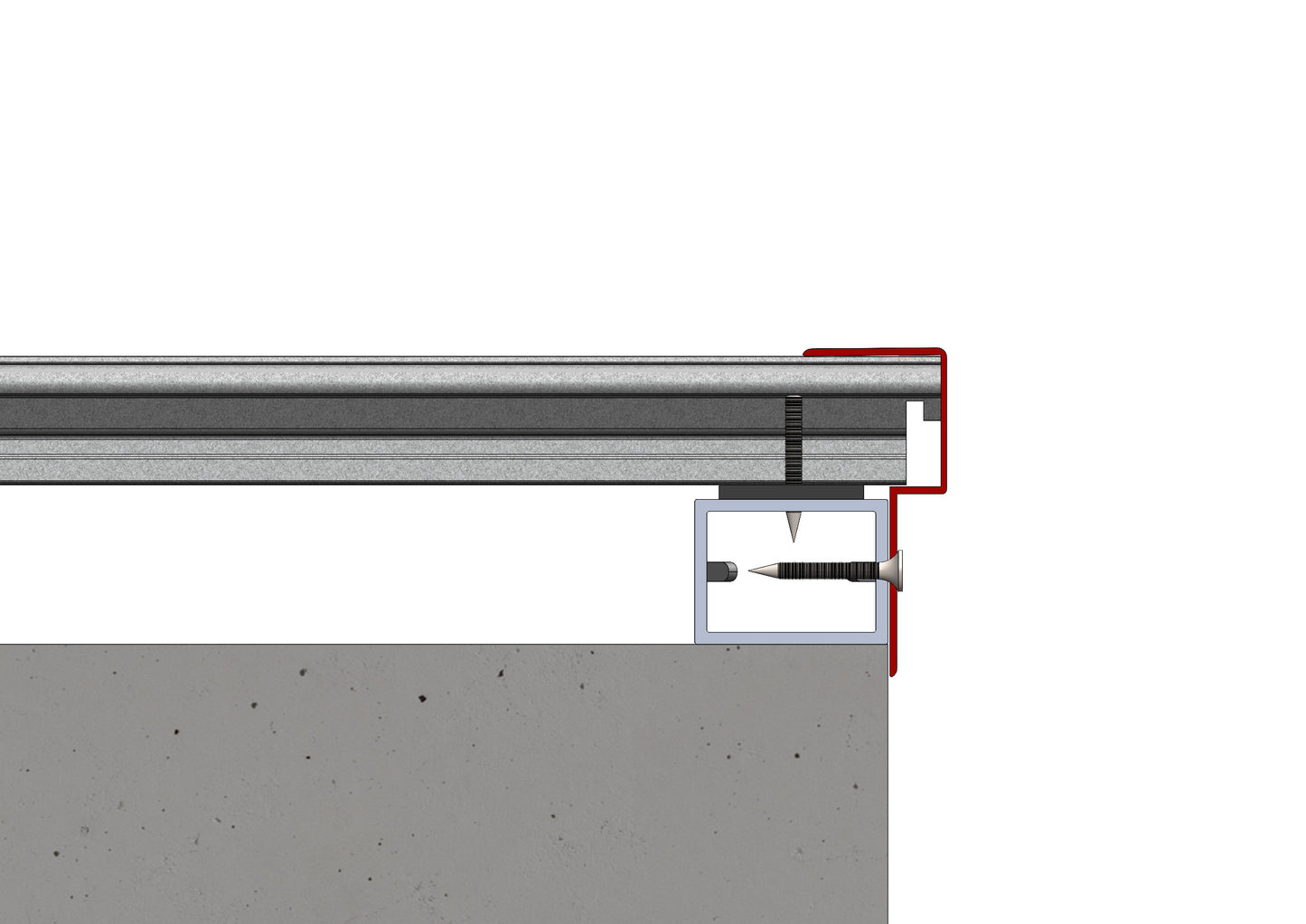 AluTec Abschlussprofil - Länge: 2.250 mm
