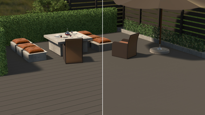 AluTec Systemdiele im Set mit 1,45qm | Deckbreite: 165,5mm - Länge: 2.200 mm