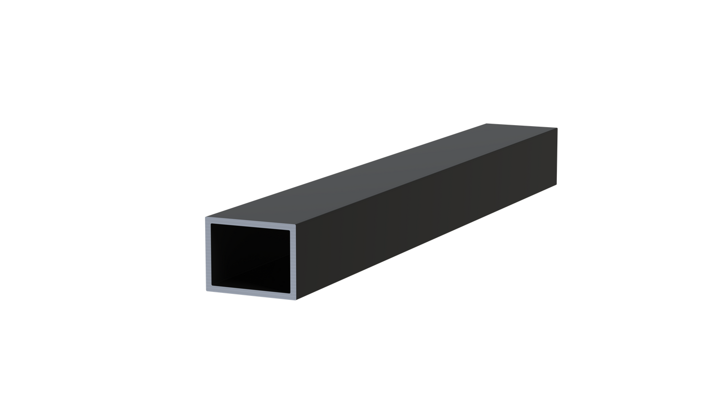 Alu Unterkonstruktion 30x40 - Länge: 3.000mm | schwarz eloxiert