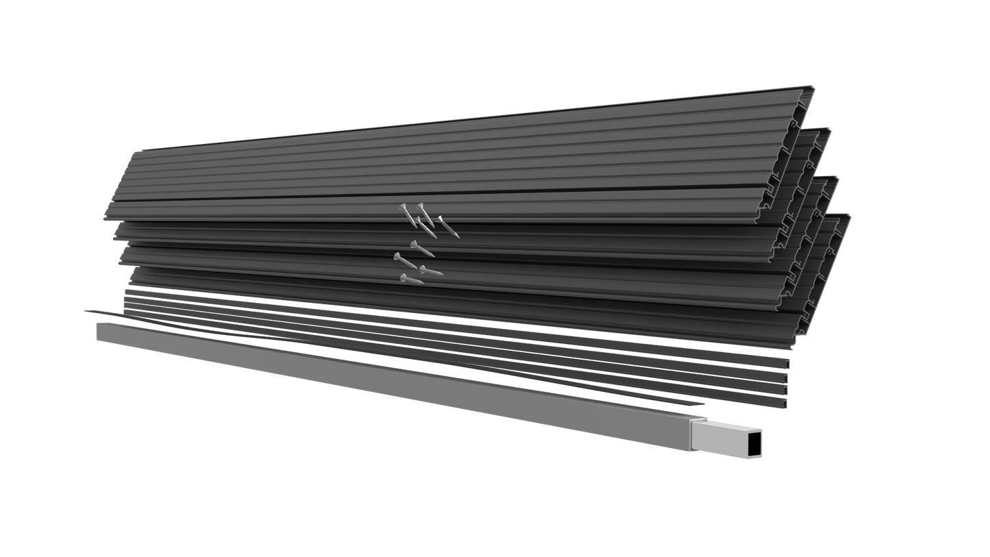 AluTec Systemdiele im Set mit 1,45qm | Deckbreite: 165,5mm - Länge: 2.200 mm