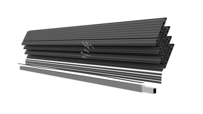 AluTec Systemdiele im Set mit 1,45qm | Deckbreite: 165,5mm - Länge: 2.200 mm