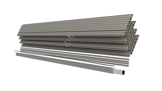 AluTec Systemdiele im Set mit 1,45qm | Deckbreite: 165,5mm - Länge: 2.200 mm